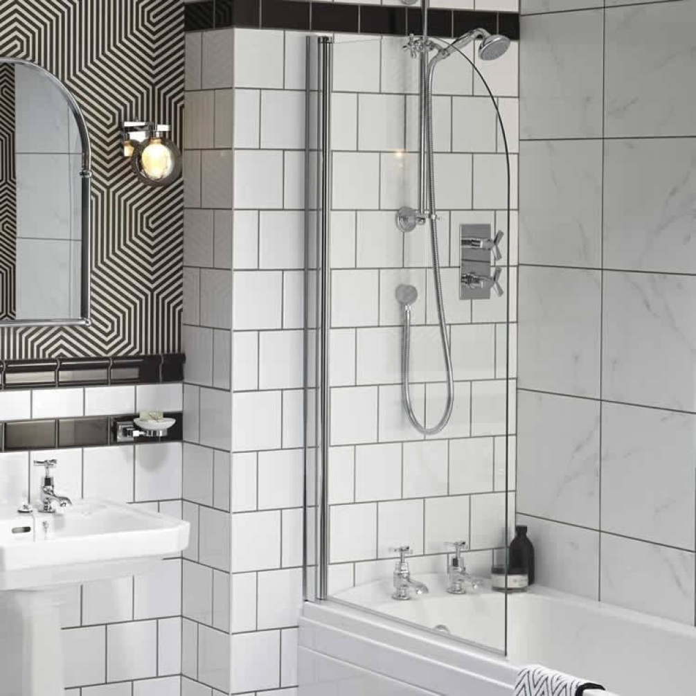 Photo of Heritage Sherborne Curved Bath Screen