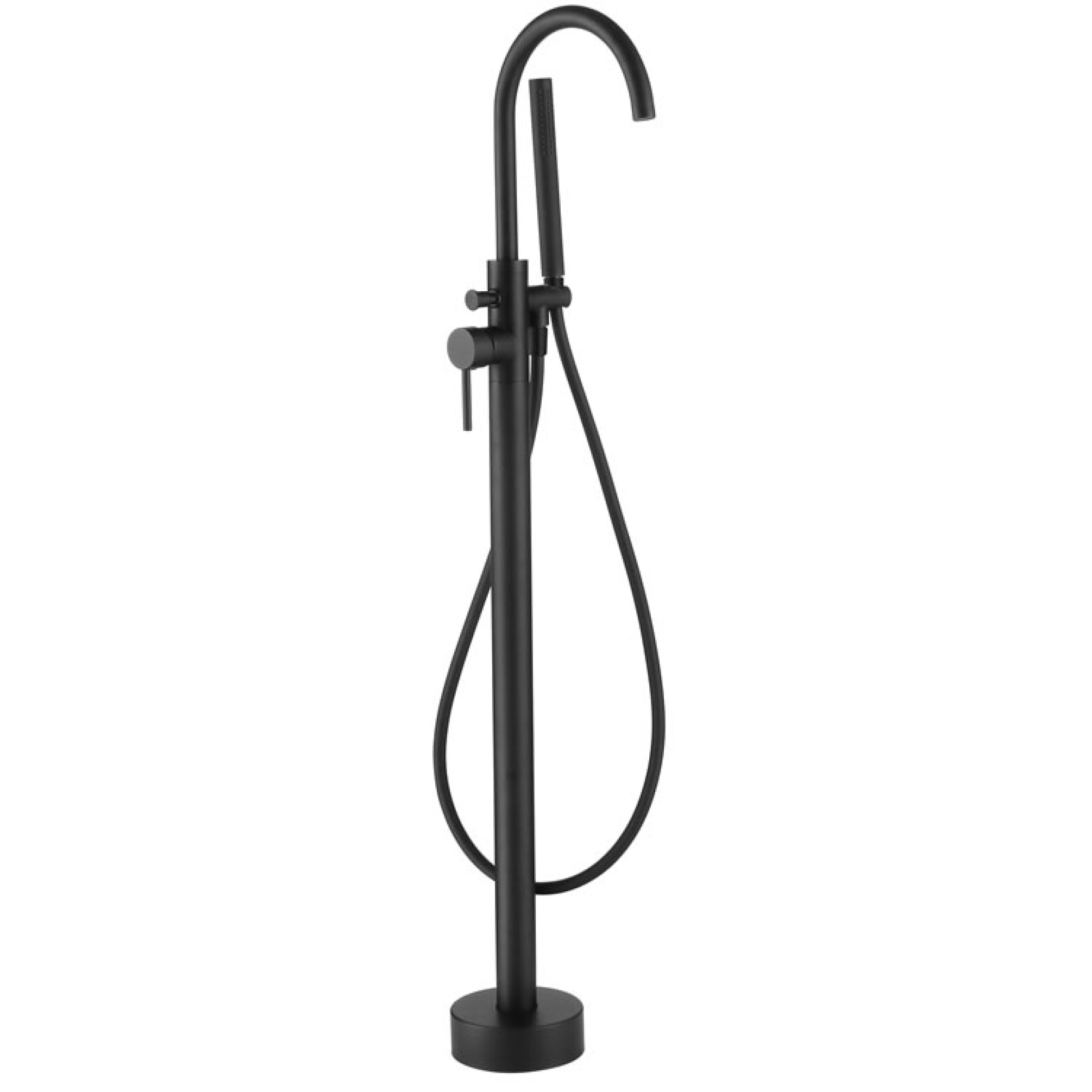 Apex Matt Black Freestanding Bath Shower Mixer | Sanctuary Bathrooms