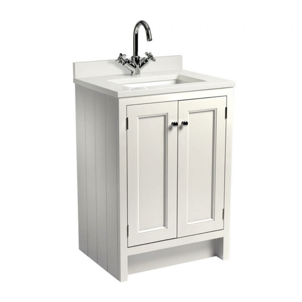 Photo of Roper Rhodes Hampton 600mm Chalk White Underslung Vanity Unit with Basin & Worktop 