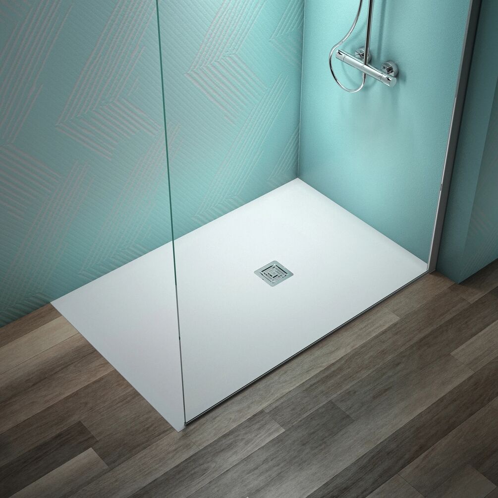 Lifestyle image of Ideal Standard Ultraflat S+ Pure White 1400 x 900mm Stone Resin Shower Tray