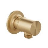 Booth & Co. Axbridge Brushed Brass Shower Wall Outlet