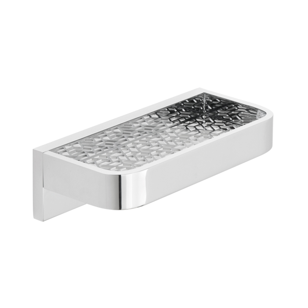 Photo of Vado Omika 200mm Bathroom Shelf with Geometric Insert