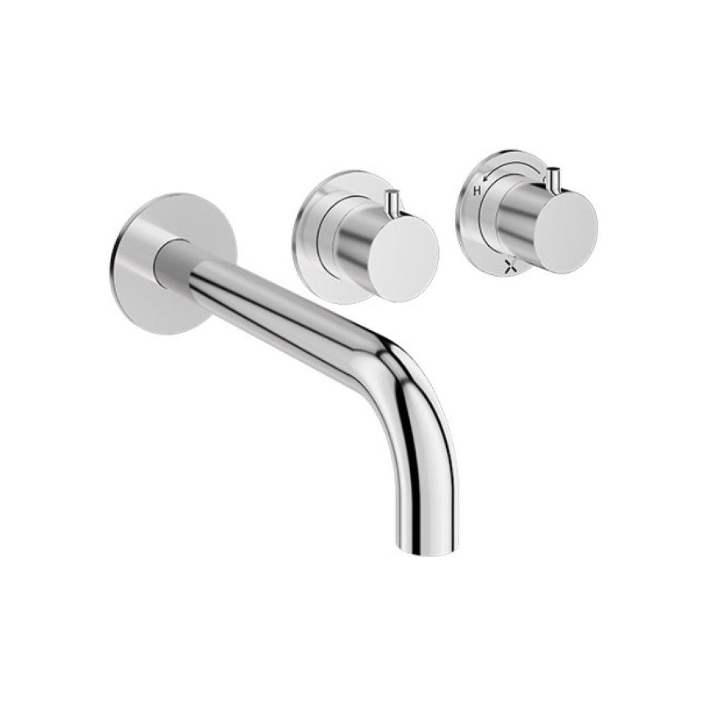 Crosswater Module Chrome 2 Handle Shower Valve & Bath Spout