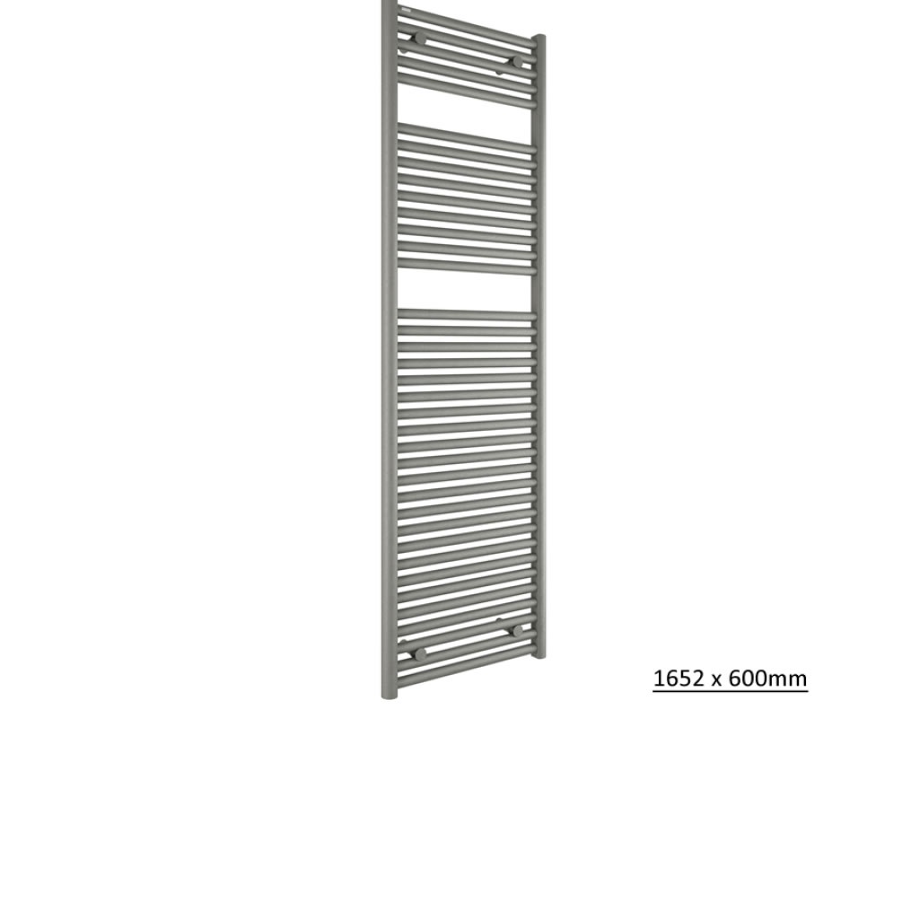 Cutout image of Tissino Hugo2 Lusso Grey Heated Towel Rail