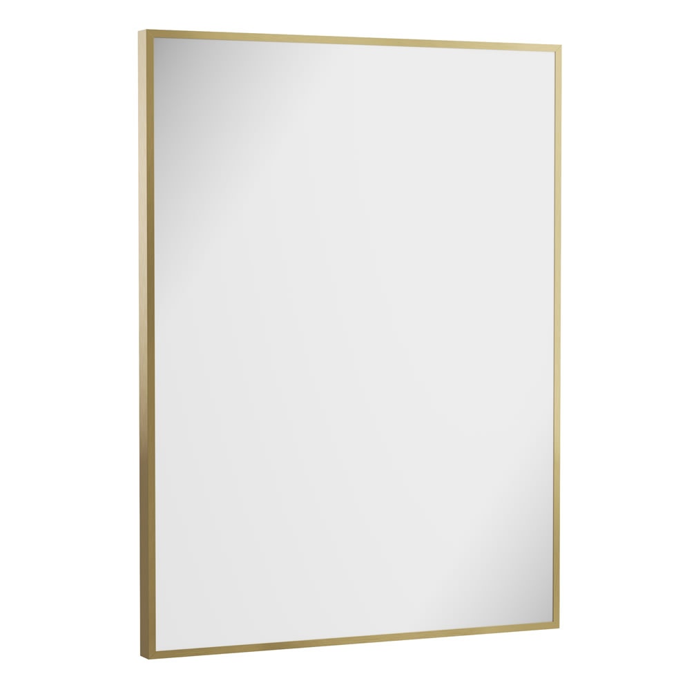 Cutout Image of Crosswater MPRO 600 x 800mm Brushed Brass Mirror