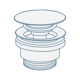 iconography image of a click clack basin waste