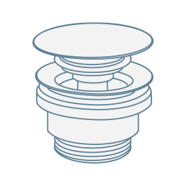 iconography image of a click clack basin waste