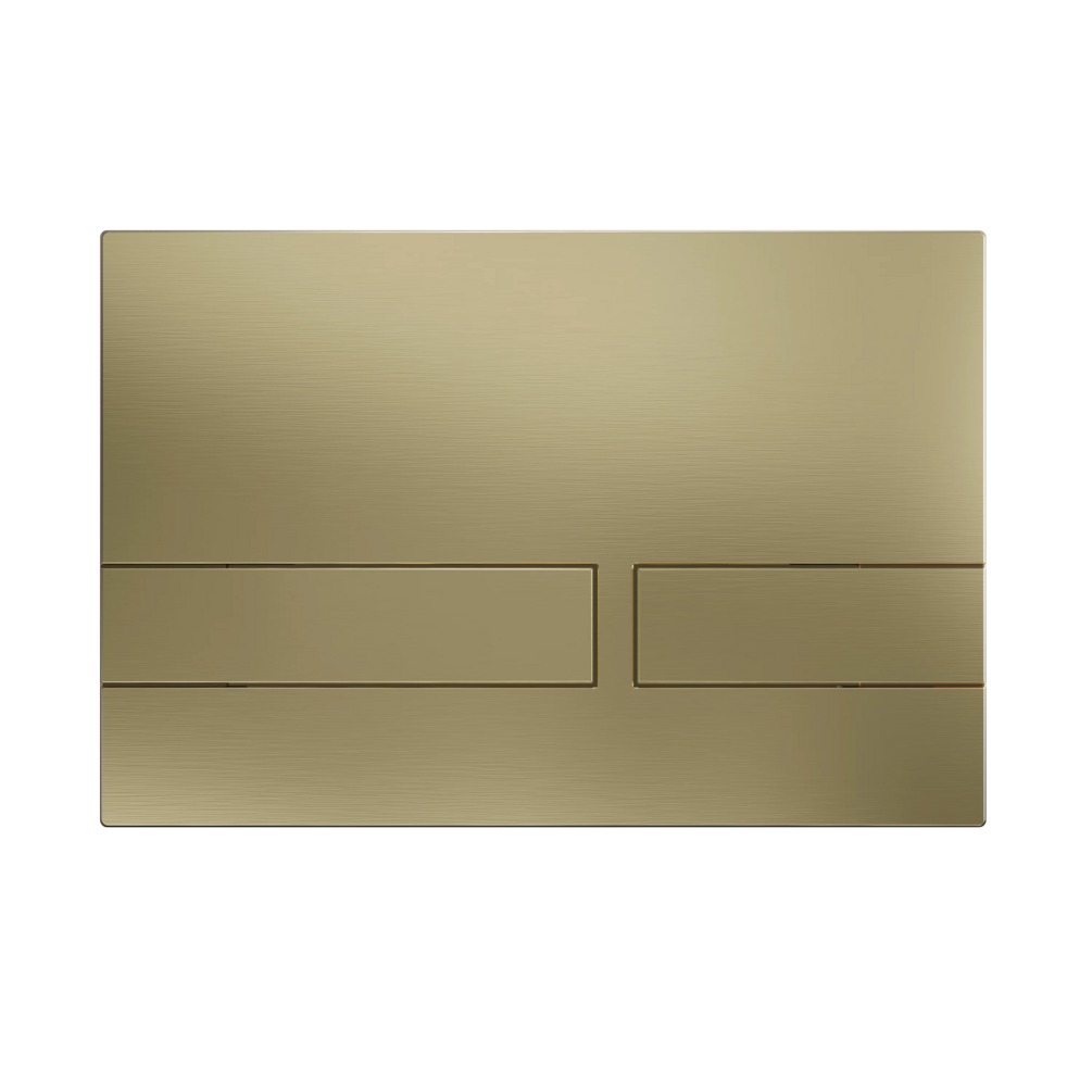Crosswater Venue Brushed Brass Dual Flush Plate