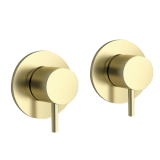 Photo of JTP Vos Brushed Brass Wall Mounted Valves Cutout
