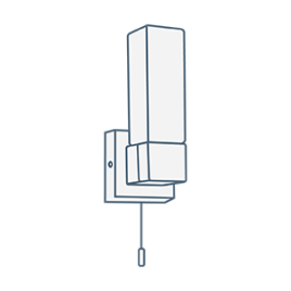 iconography image of a bathroom wall light