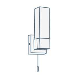 iconography image of a bathroom wall light