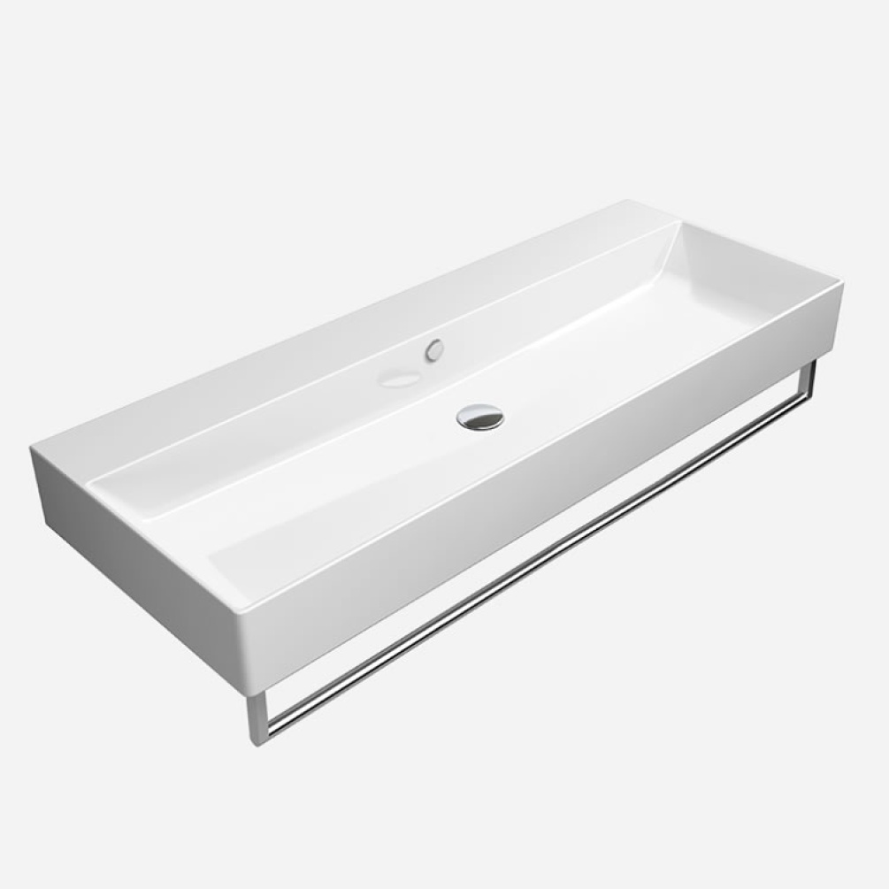 Photo of GSI Kube X 120 x 47 Wall Mounted Basin & Towel Rail