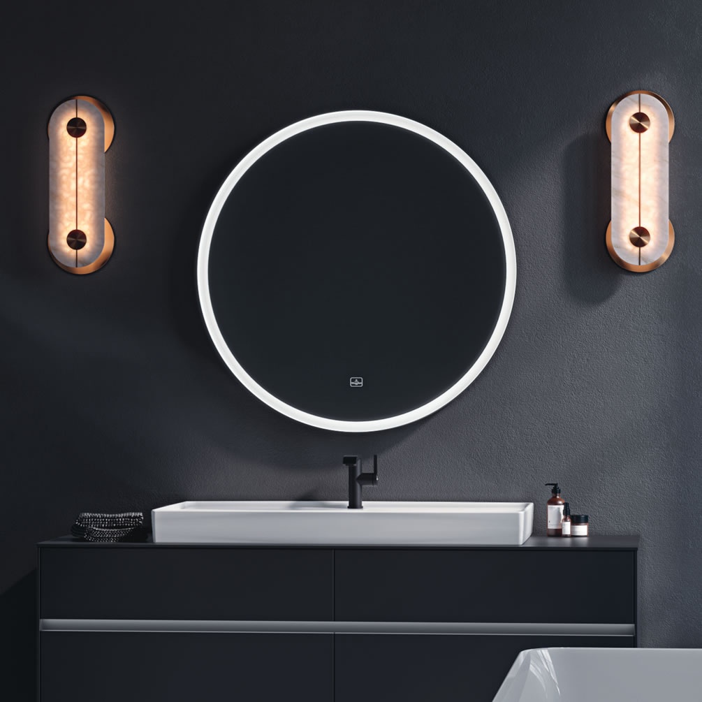 Lifestyle image of Villeroy & Boch Subway 3.0 Round BiColour 910mm LED Mirror