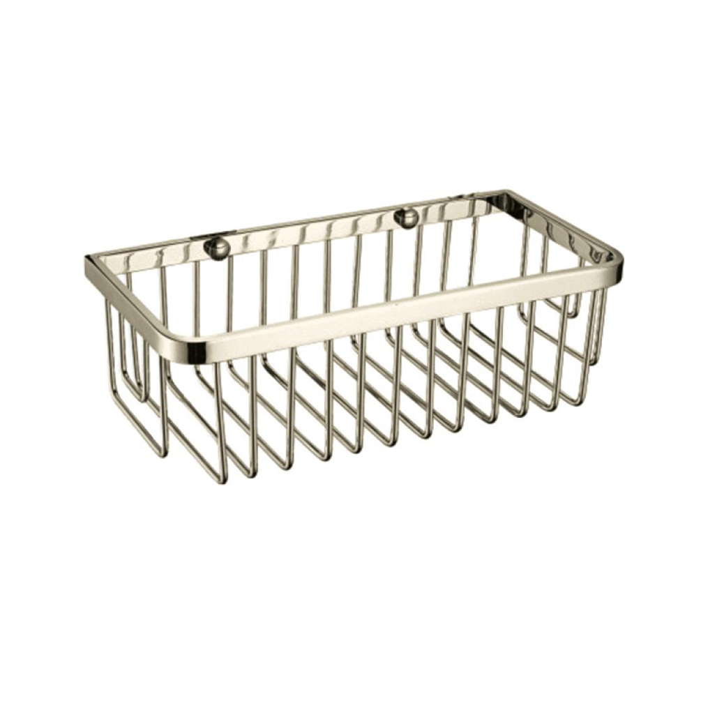 Photo of Heritage Vintage Gold Rectangular Wire Basket