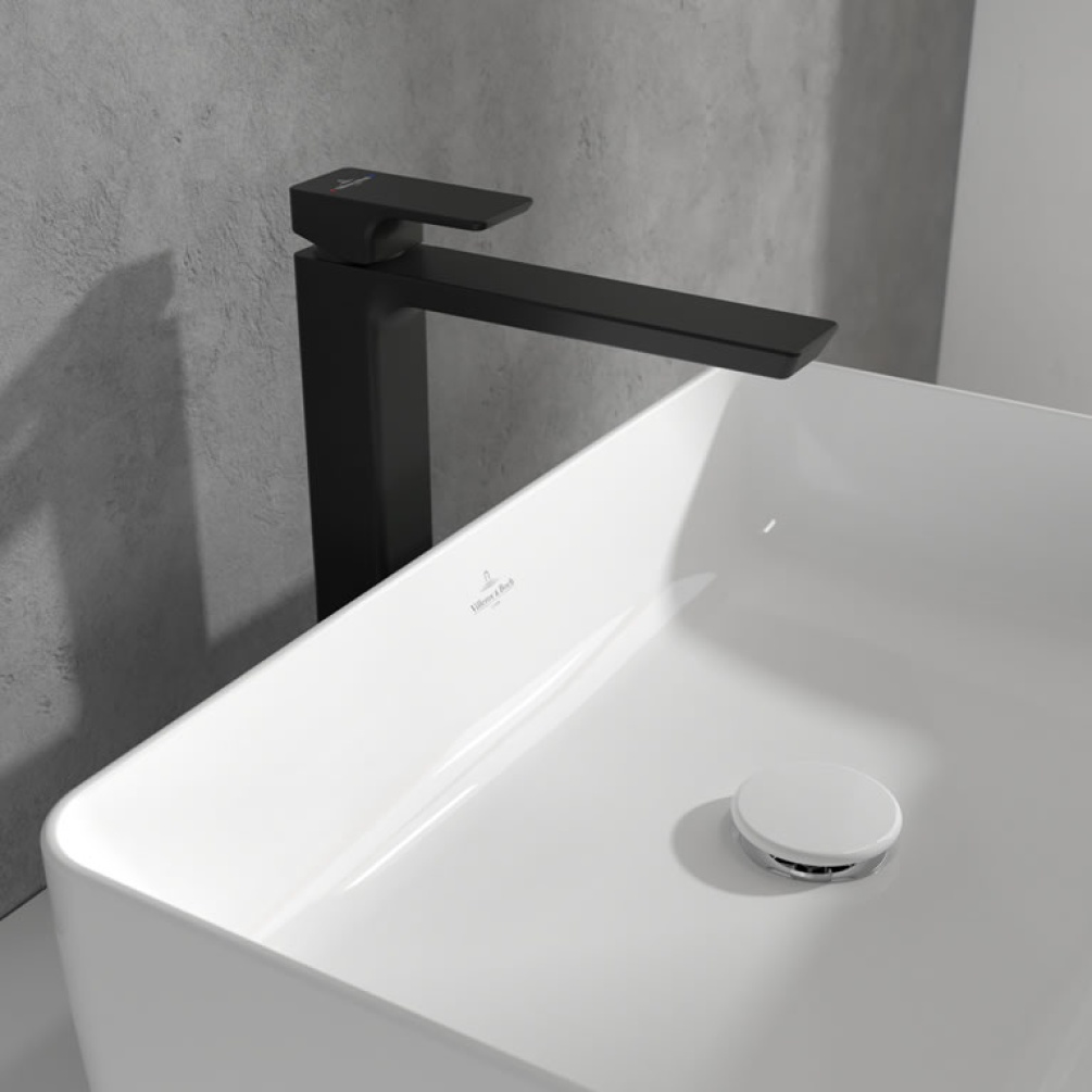 Lifestyle image of Villeroy & Boch Subway 3.0 Matt Black Tall Basin Mixer