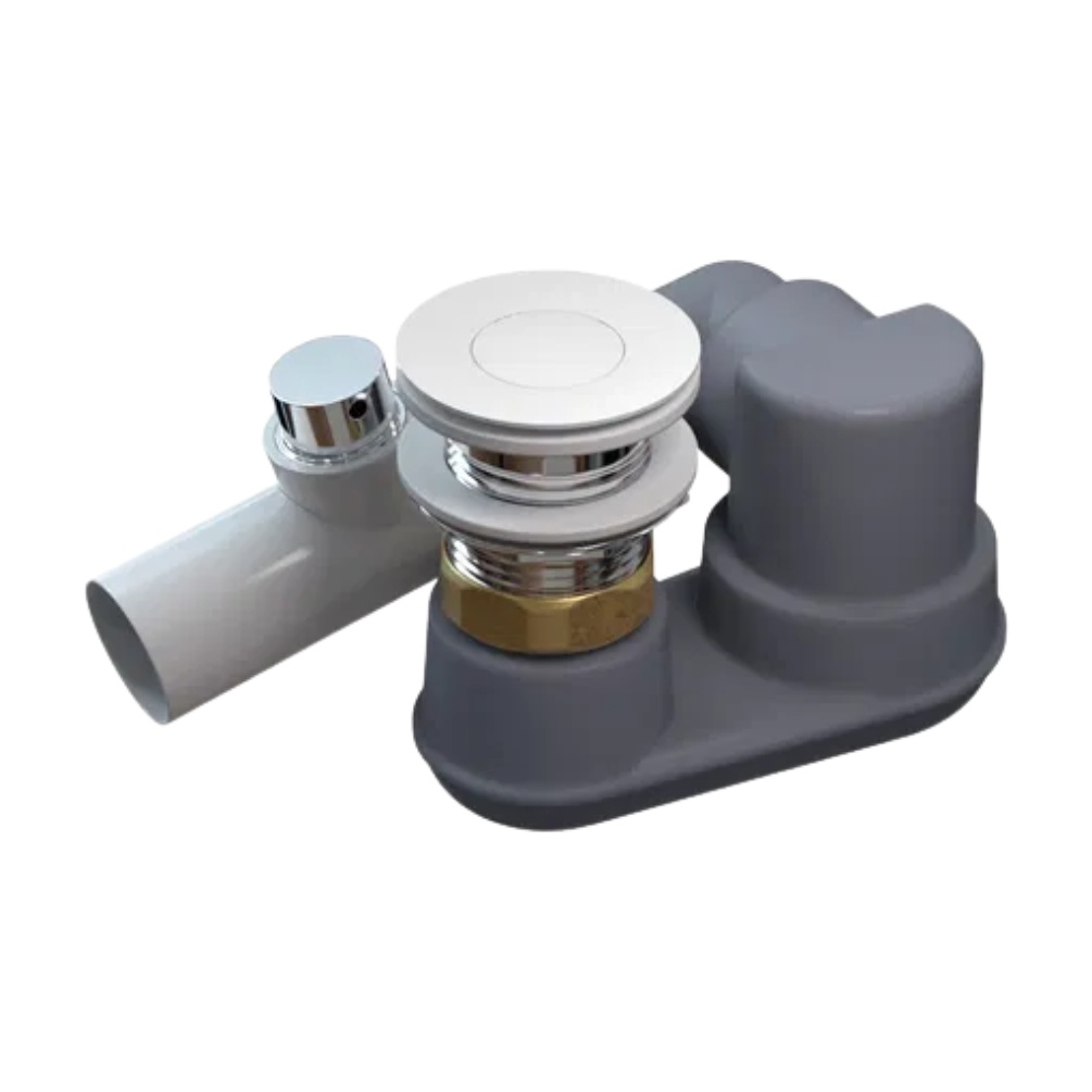 Cut out image of the Victoria + Albert Kit 40 Matt White IntelliDrain Bath Waste