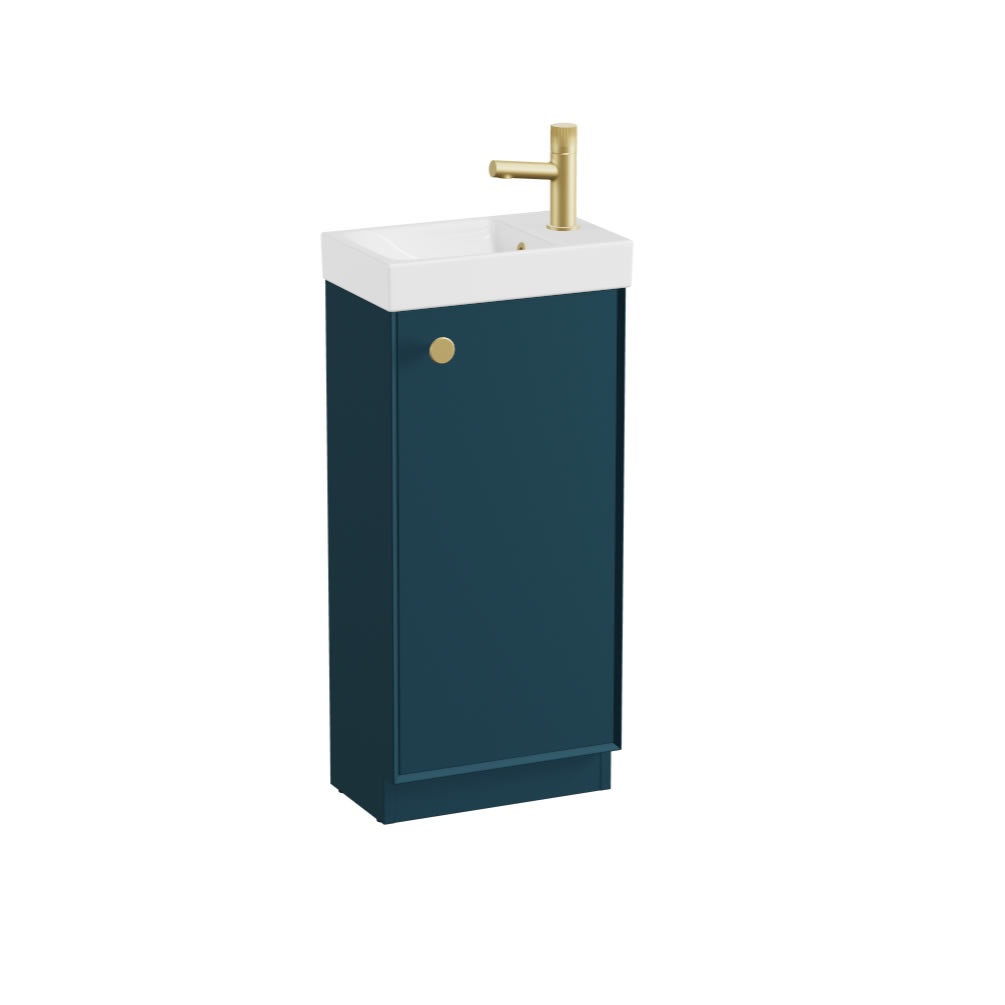 Vado Safari Smooth 400mm Atlantic Blue Vanity Unit & Ceramic Basin