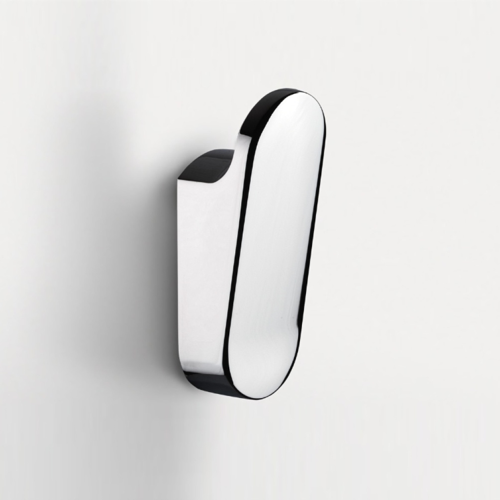 Close up product image of the Origins Living S6 Chrome Robe Hook
