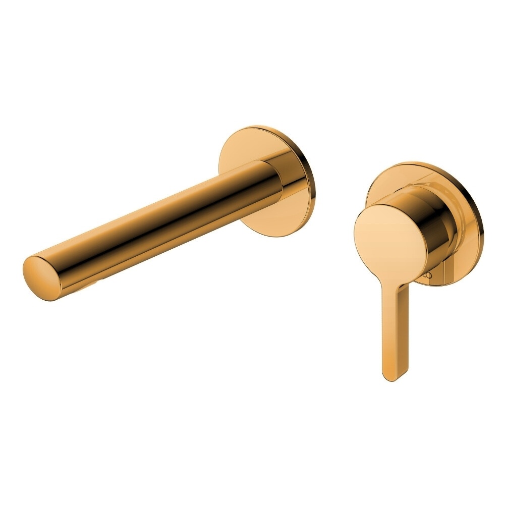 Product Cut out image of the Keuco Edition 400 Brushed Bronze Wall Mounted Single Lever Basin Mixer 51516 030200
