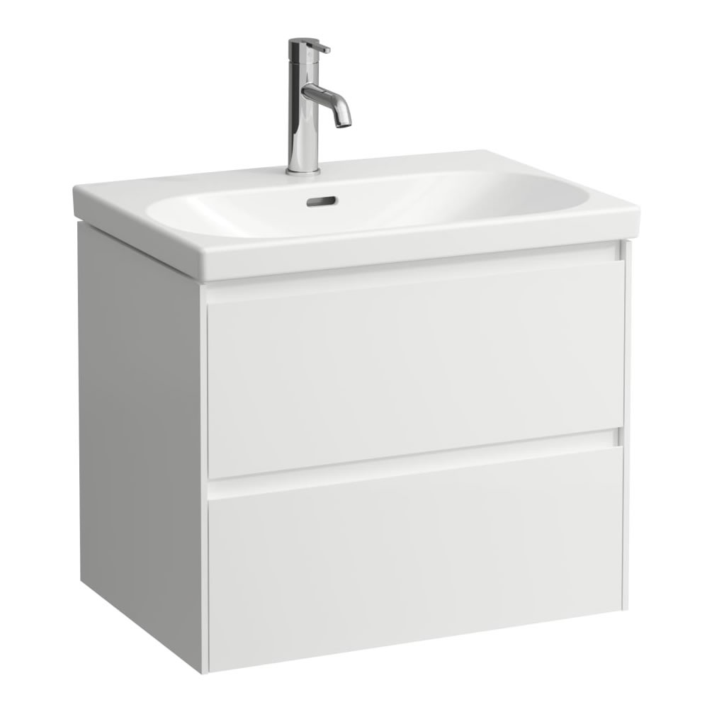 Cutout image of Laufen Lani Matt White 650mm Wall-Hung Vanity Unit & Basin