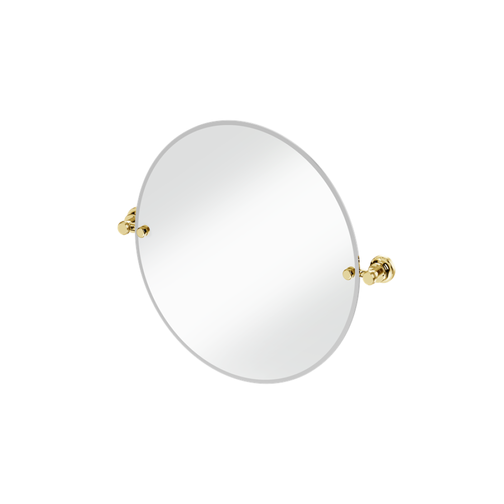Burlington Gold 500mm Round Mirror With 1909 Fixings