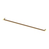 Product cut out of the Abacus Elements Brushed Brass 1000mm Infinity Waste Finishing Trim