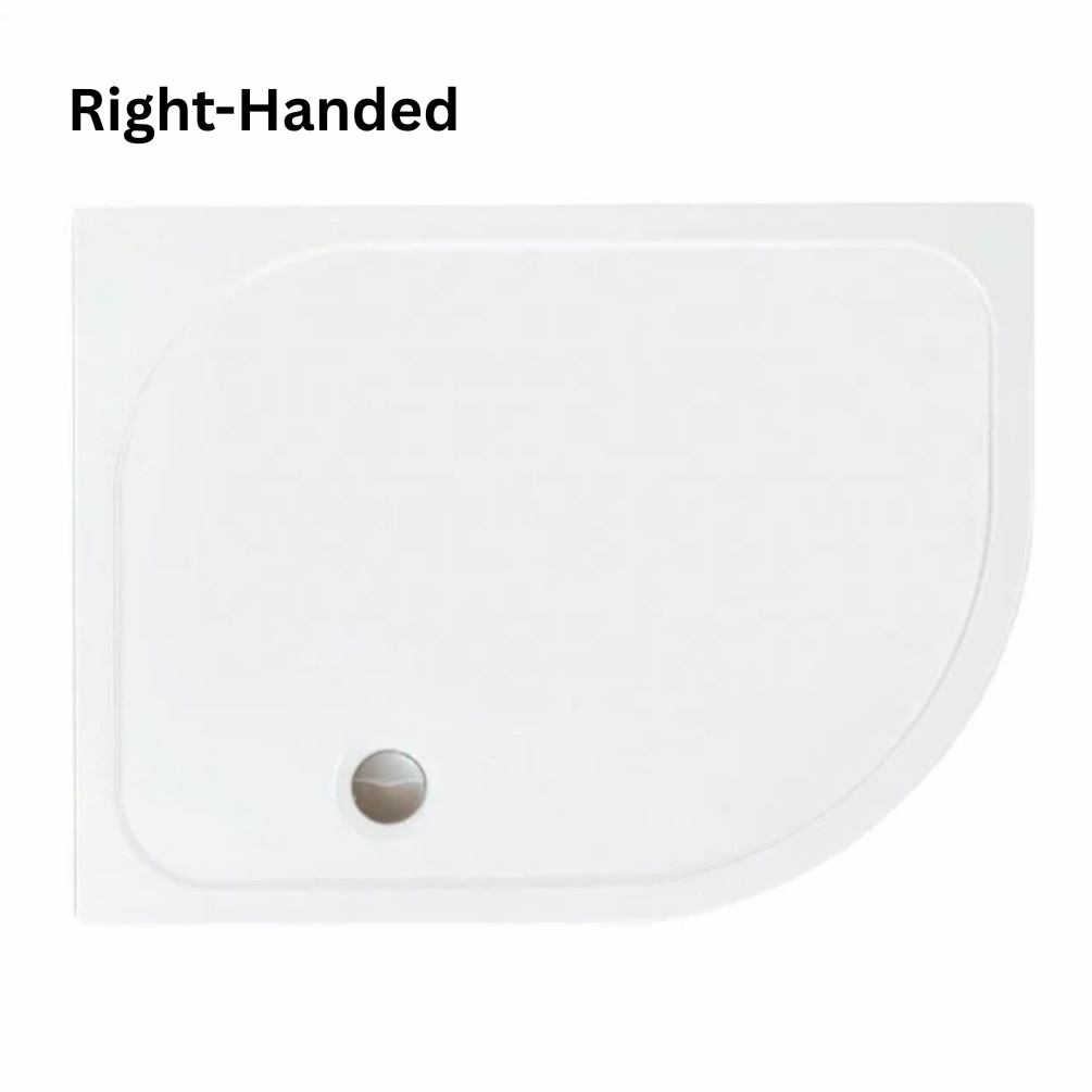 Cut out image of the CO Merlyn Touchstone-SR 1000mm x 800mm Anti-Slip Offset Quadrant Shower Tray RH