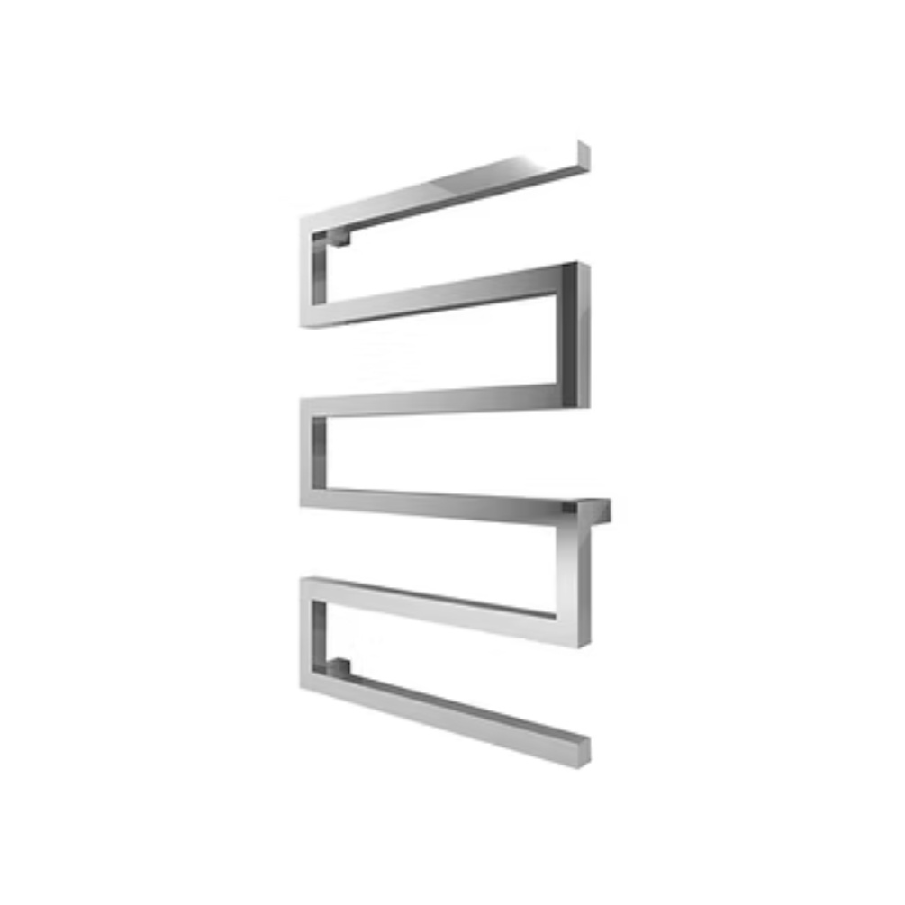 Product cut  out image of the Radox Serpentine 730mm x 500mm Chrome Designer Towel Rail