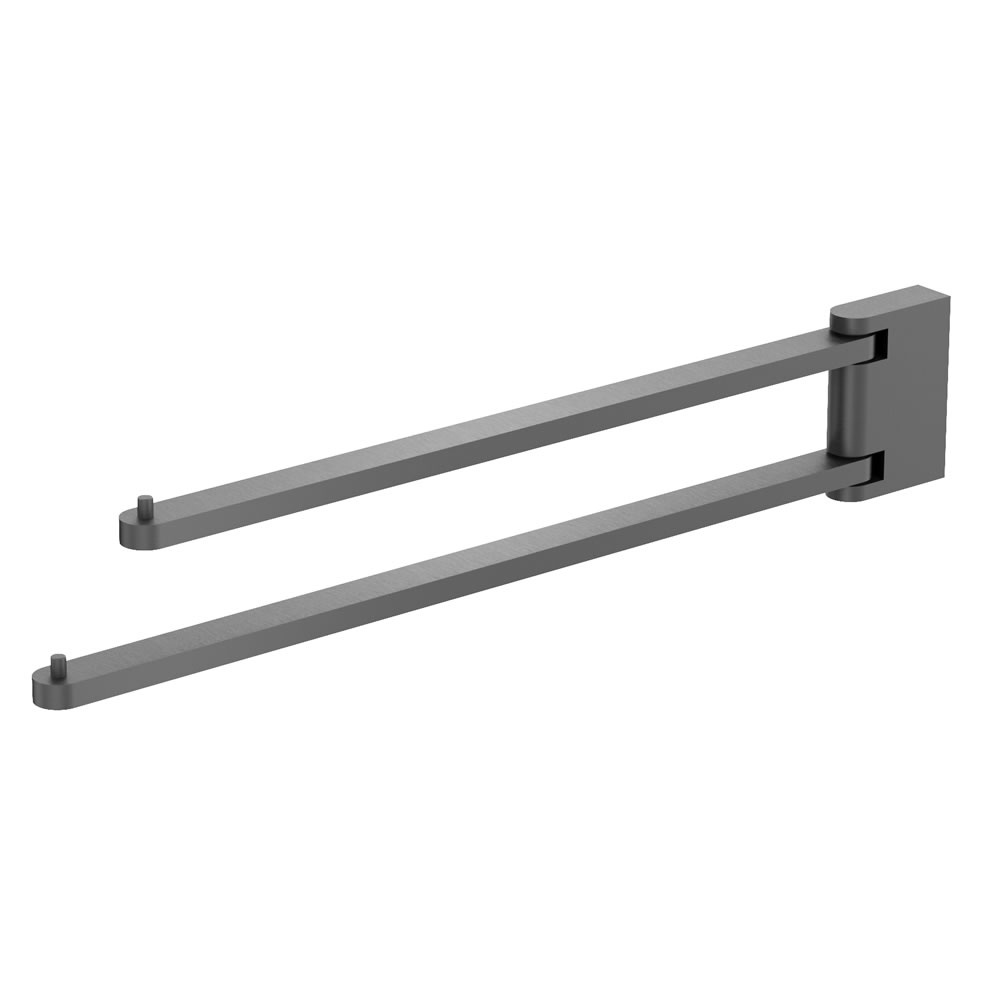 Cutout image of Crosswater MPRO Slate Swivel Towel Rail