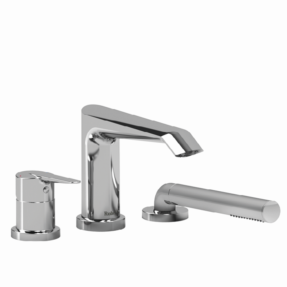 Photo of the Riobel Venty Deck Mounted Bath Shower Mixer in Chrome