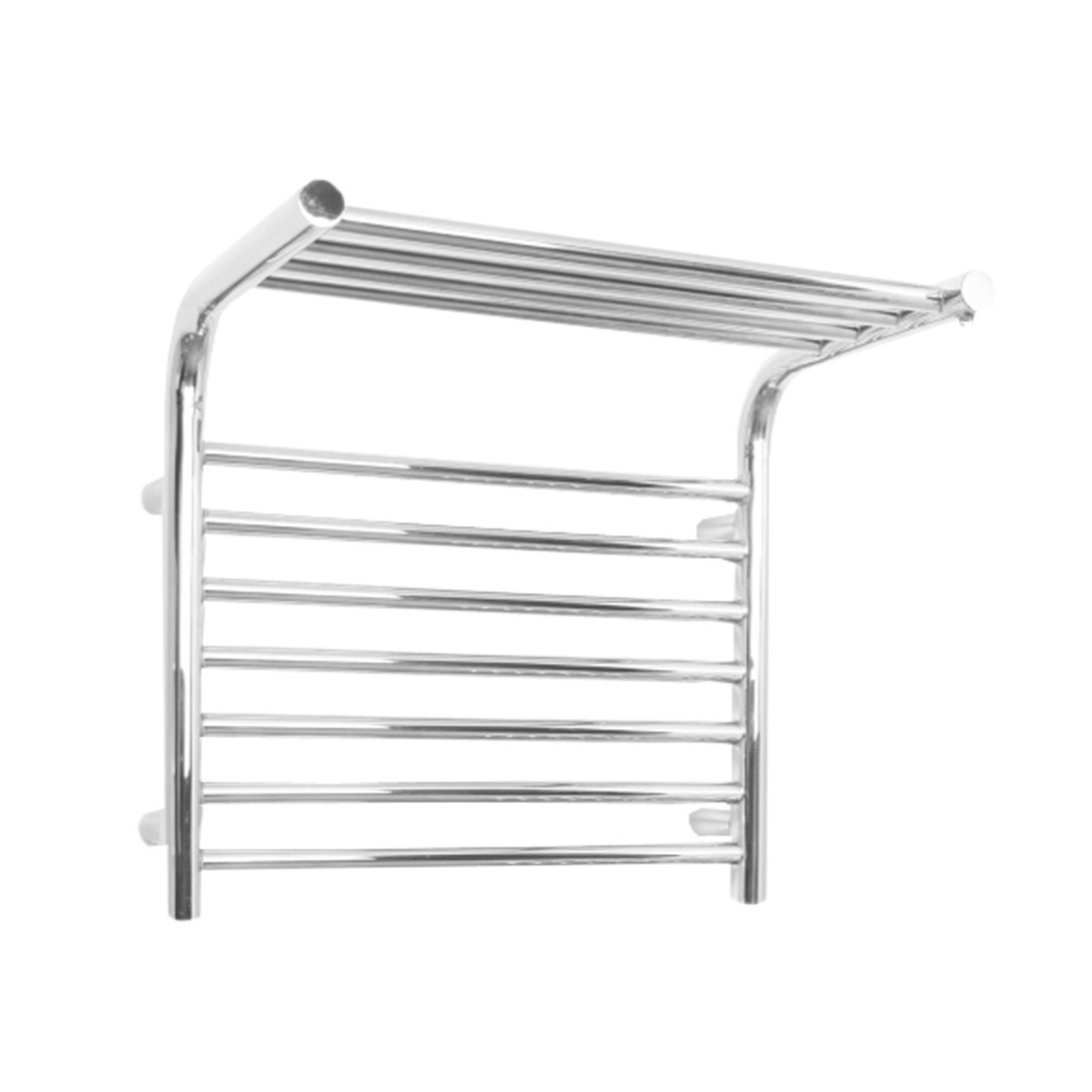 Cut out image of the The Sussex Range by JIS Newhaven 480mm x 520mm Polished Stainless Steel Electric Shelf Towel Rail