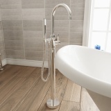 Product Lifestyle image of the Crosswater Fusion Freestanding Bath Shower Mixer