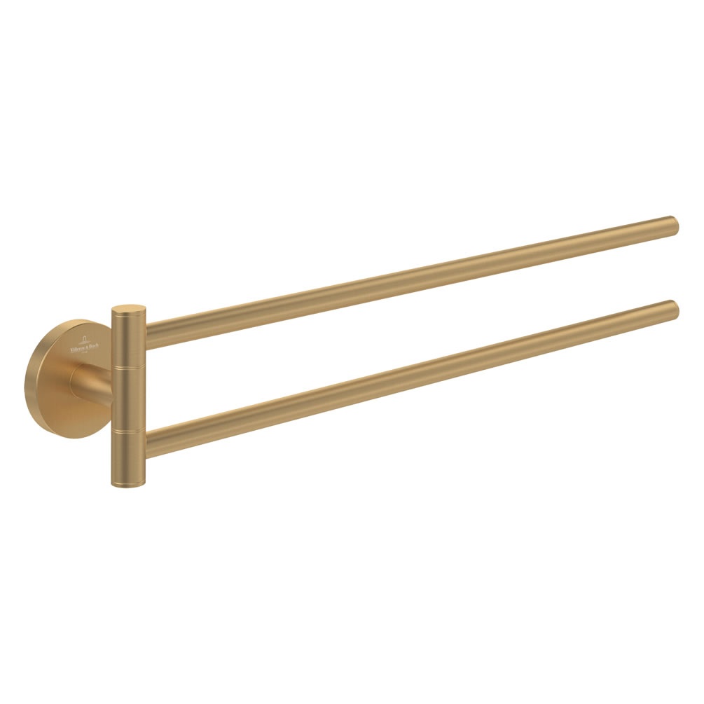Cutout image of Villeroy & Boch Elements Tender Brushed Gold Swivel Towel Rail