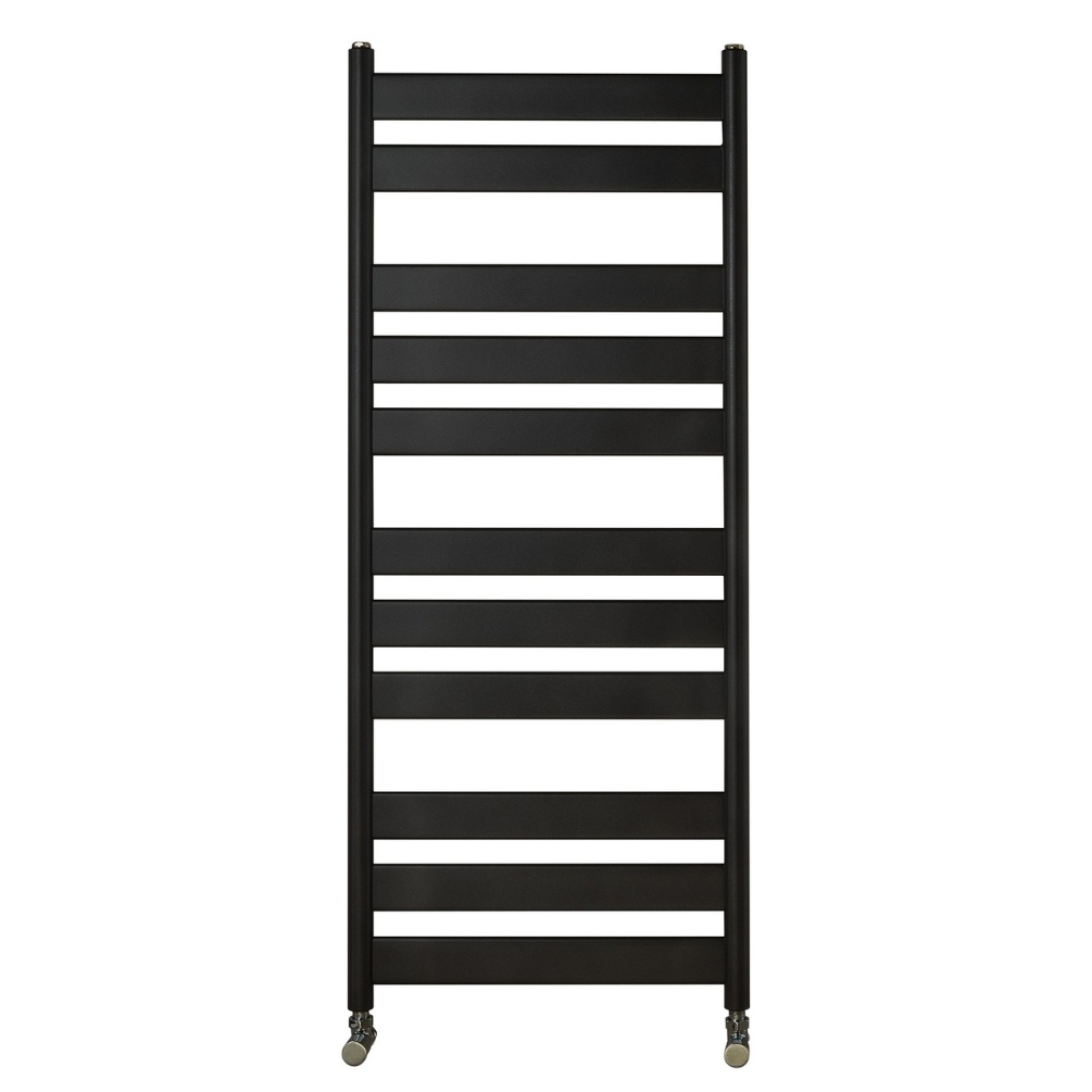 Velaro Azor 1600mm x 500mm Matt Black Designer Radiator Cut Out