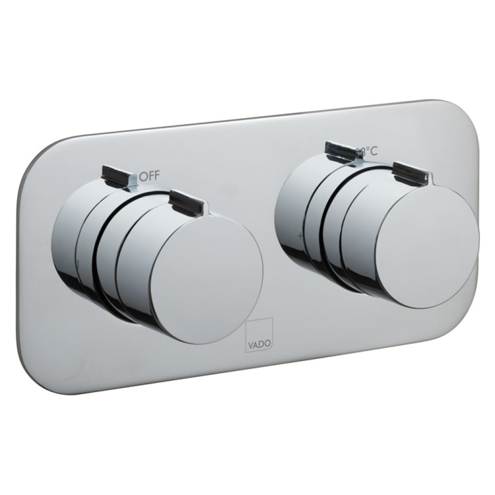 Cutout image of Vado Altitude Single Outlet Thermostatic Shower Valve.