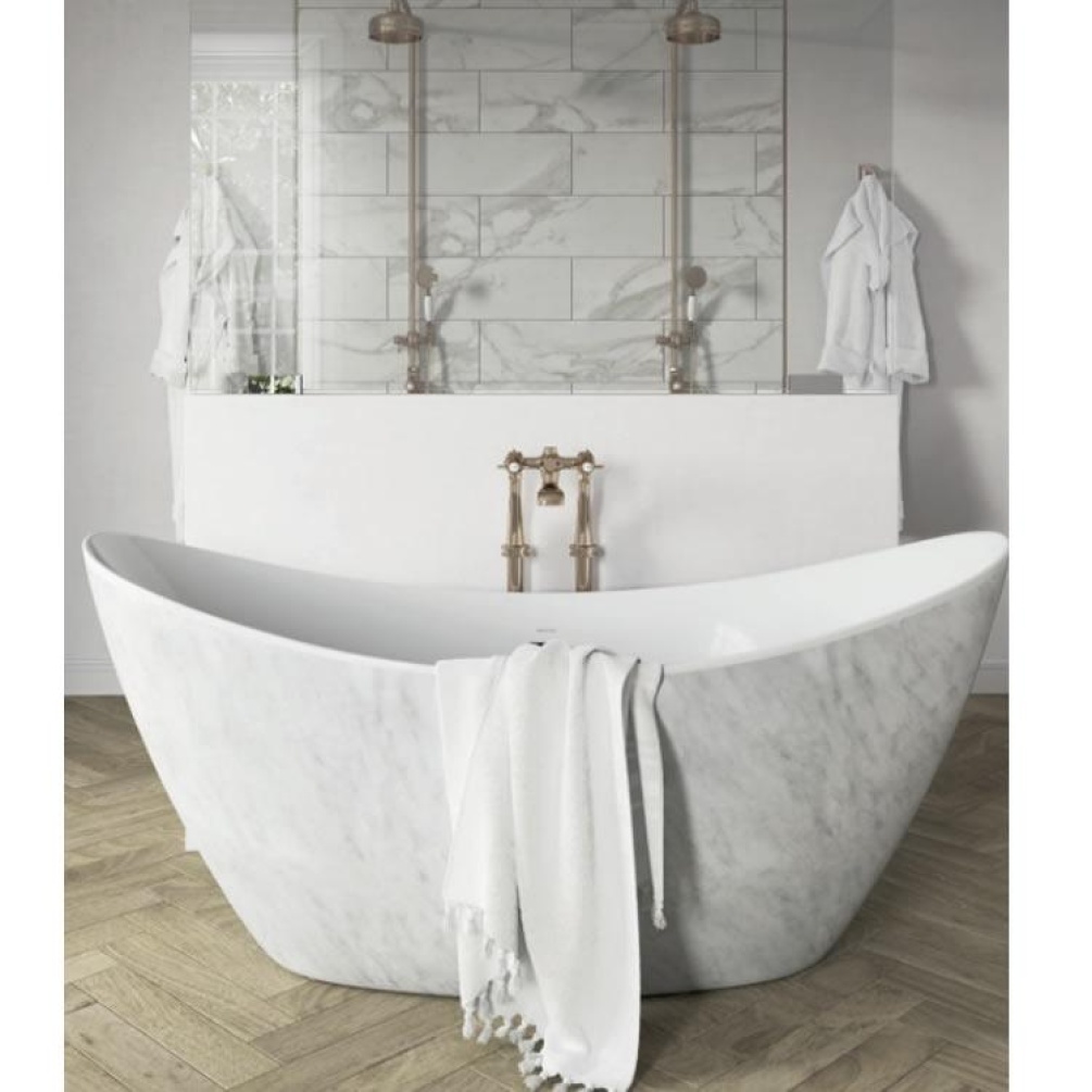 Photo of Heritage Wenlock Marble Effect Double Ended Freestanding Bath