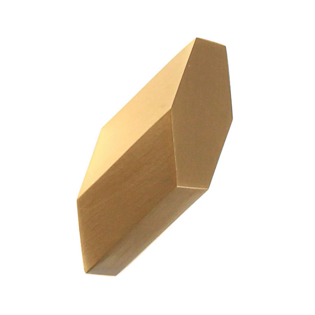 Cutout image of Origins Living Dexter Hook brushed brass.