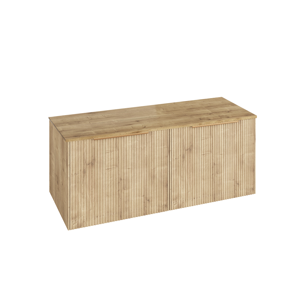 Abacus Concept Sit On Halifax Oak 1200mm Vanity Unit - Oak
