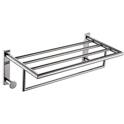 Cutout image of Origins Living Gedy G Pro Towel Rack with Hooks.
