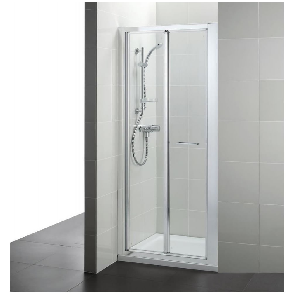 Lifestyle image of Ideal Standard Connect 2 800mm Silver Bifold Shower Door