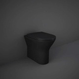 Photo Of RAK Feeling Matt Black Rimless Back To Wall WC