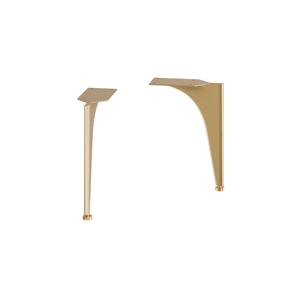 Product Cut out image of the Crosswater Avenue Brushed Brass Furniture Legs