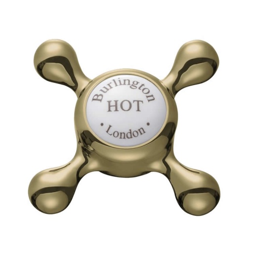 Burlington Claremont Gold Deck Mounted Bath Shower Mixer Sanctuary