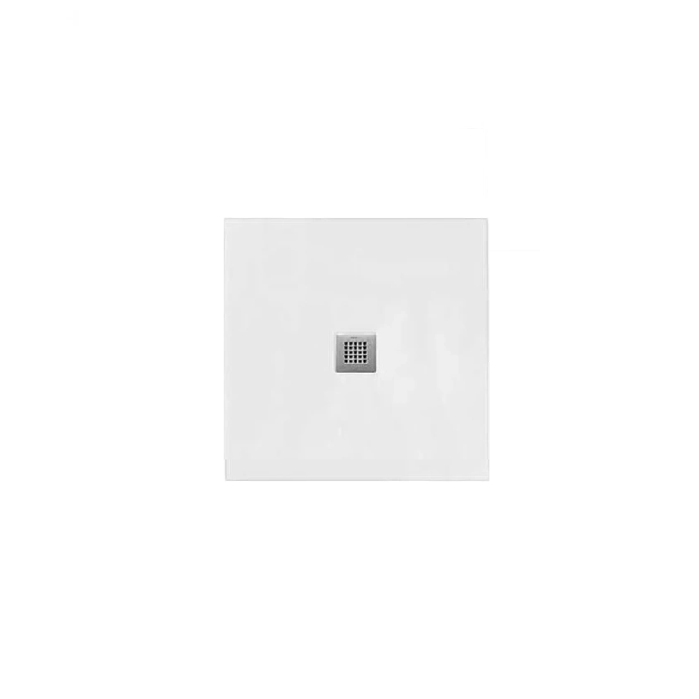 Cutout image of Tissino Giorgio2 White Slate 800mm Stone Resin Square Shower Tray
