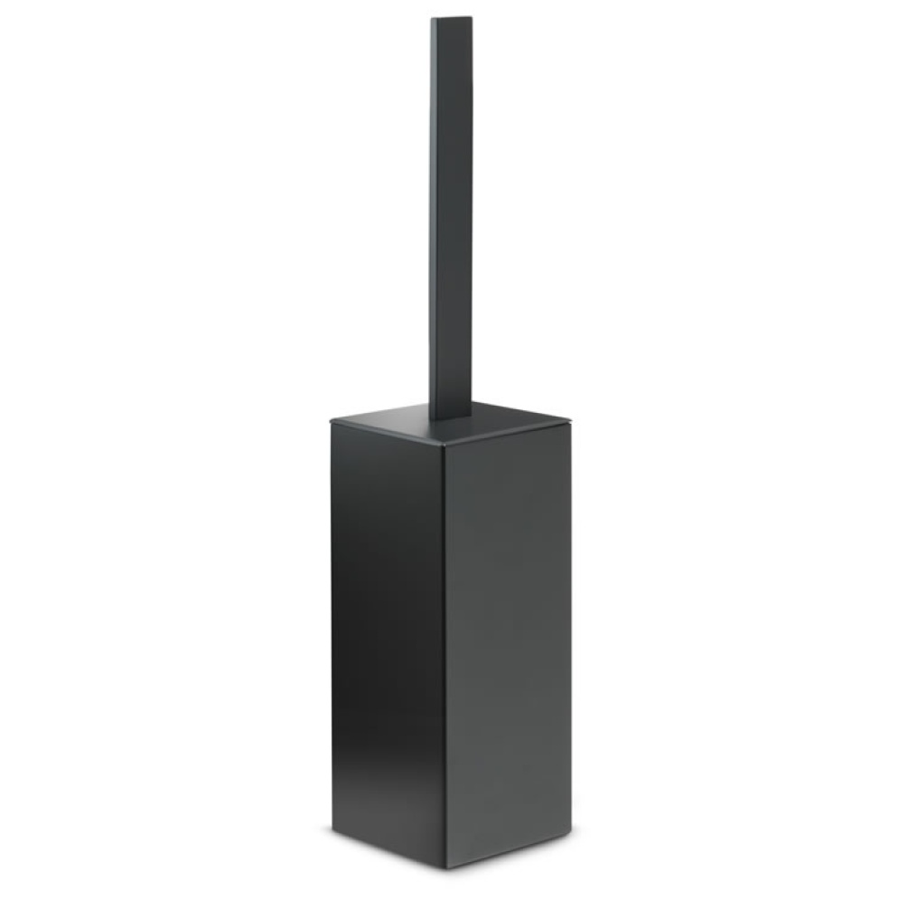 origins living lounge matt black toilet brush and holder