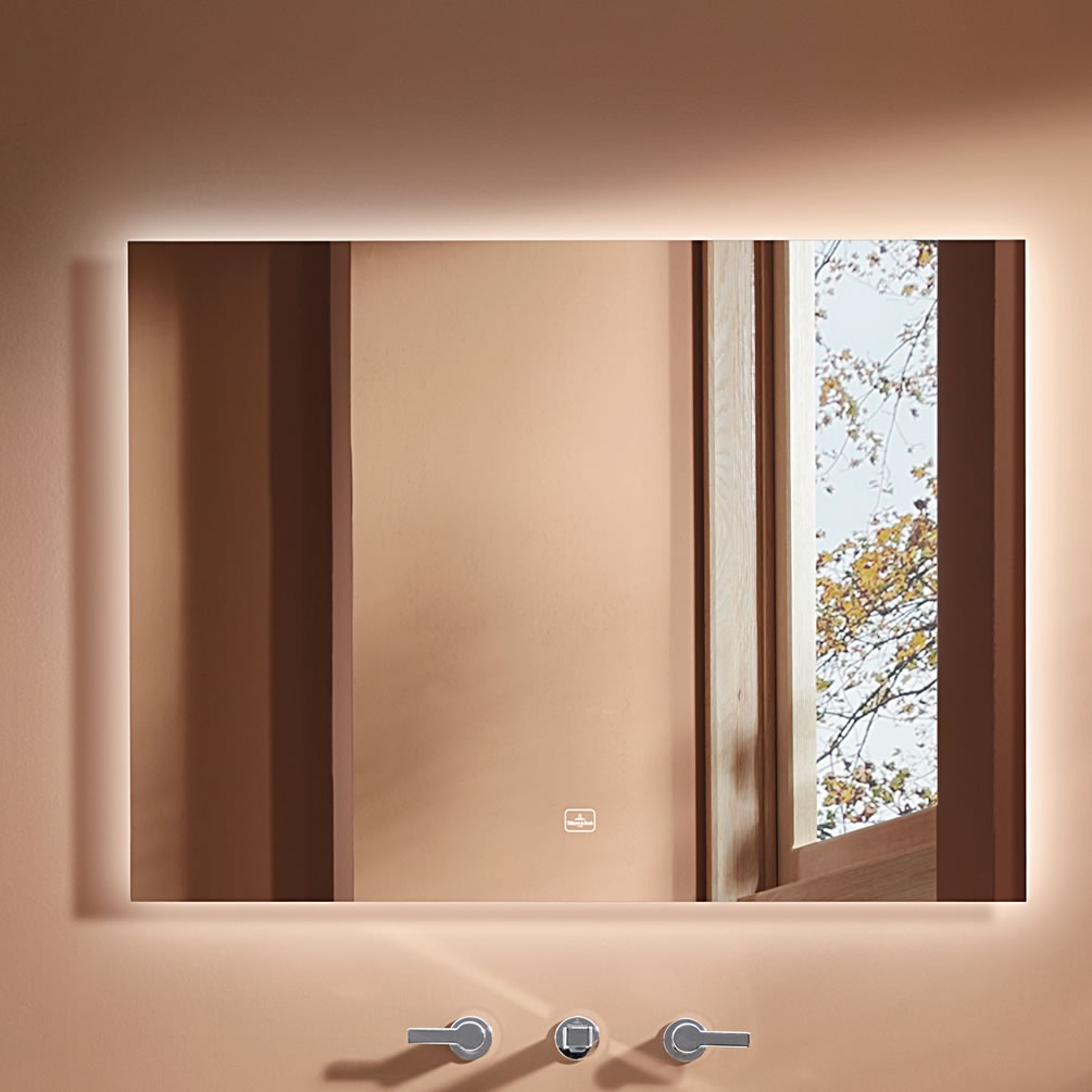 Lifestyle image of Villeroy & Boch More to See Lite 1000 x 750mm LED Mirror
