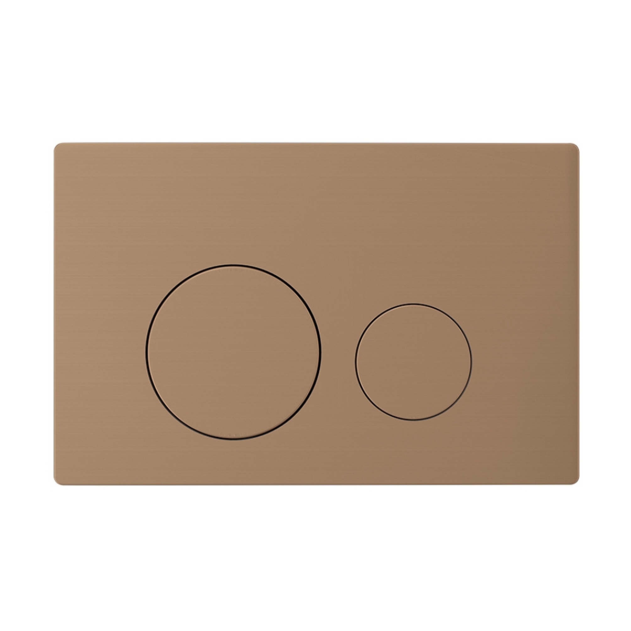 Imex Brushed Bronze Round Button Mechanical Dual Flush Plate