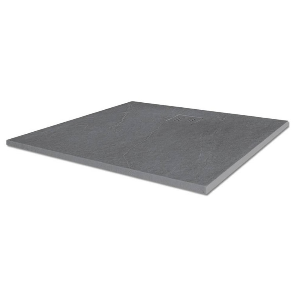 Merlyn Truestone Fossil Grey 900 x 900mm Square Shower Tray - Image 1