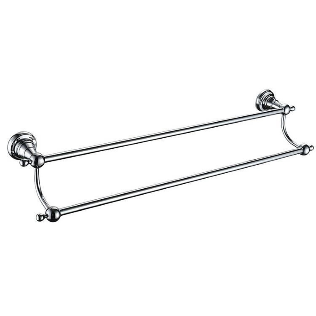 Heritage Holborn Chrome Double Towel Rail Image