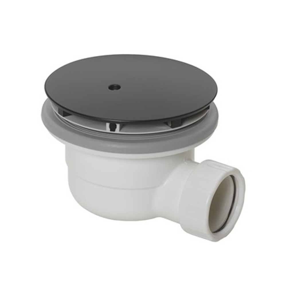 Zamori Matt Black High Flow Vortex Shower Waste in Matt Black